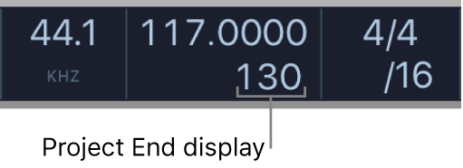 Figure. Project End display in the LCD.