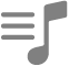 Symbol for musikkspilleliste