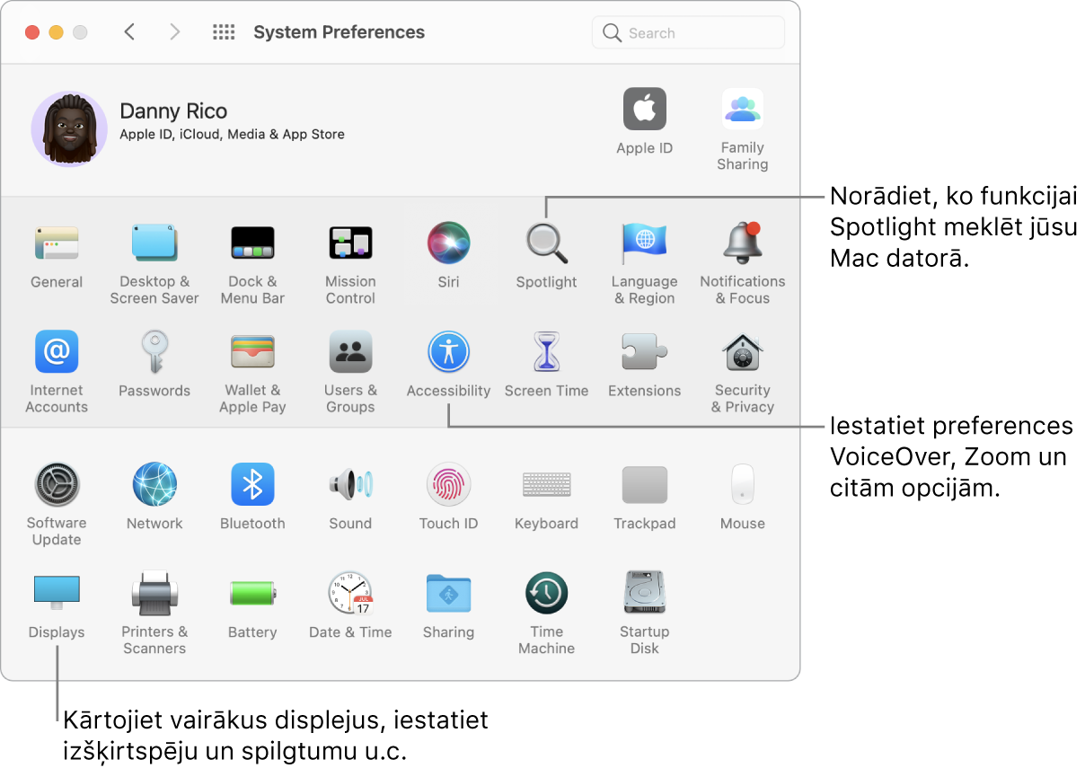 Logs System Preferences.