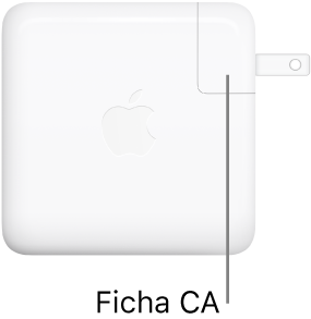 O adaptador de corrente USB-C de 61 W ou 96 W.