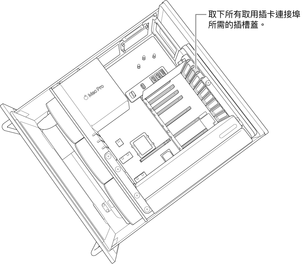 取下插槽蓋。