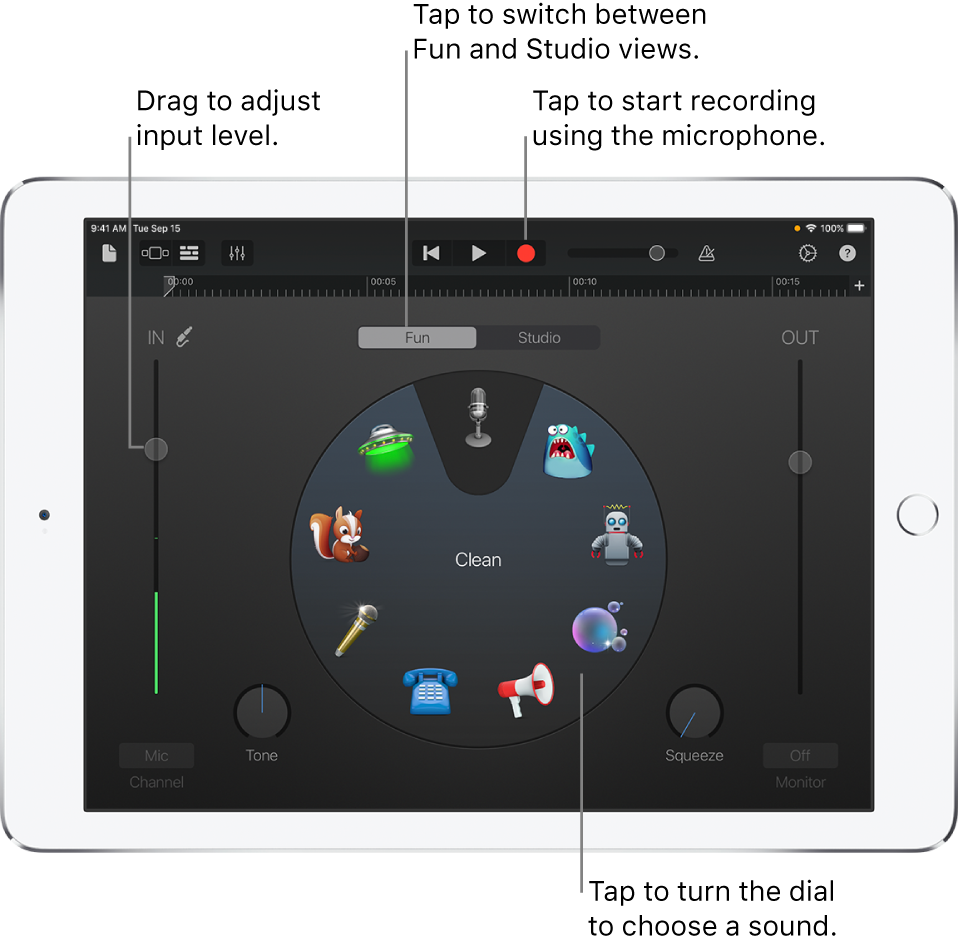 Audio Recorder Touch Instrument