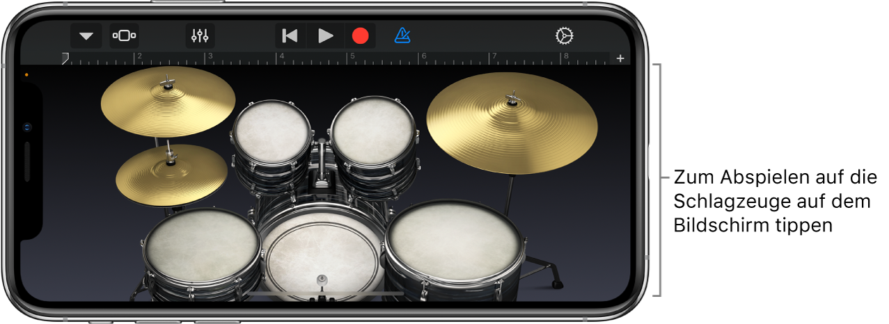 Touch-Instrument Schlagzeug