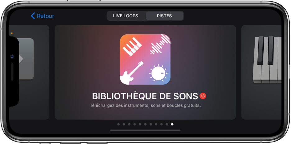 Bibliothèque de sons dans le navigateur de sons