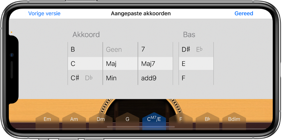 Wieltjes voor aangepaste akkoorden