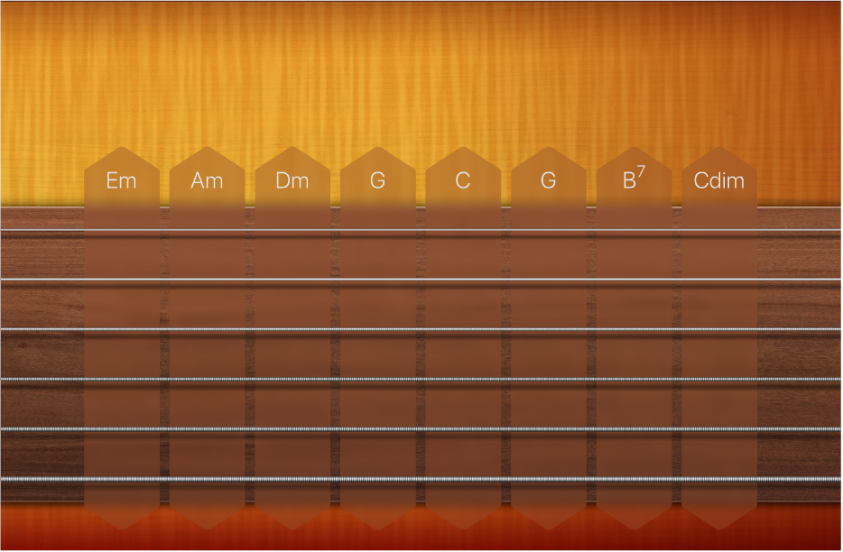 Figure. Guitar Chord Strips.