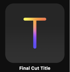 Icono del título de Final Cut en el explorador de proyectos