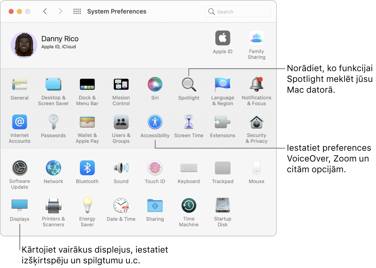 Logs System Preferences.