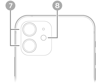 La vue arrière de l’iPhone 12.