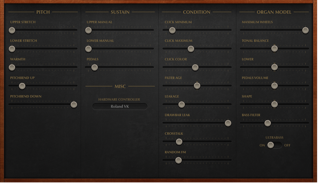 Figure. Vintage B3 Expert window parameters.