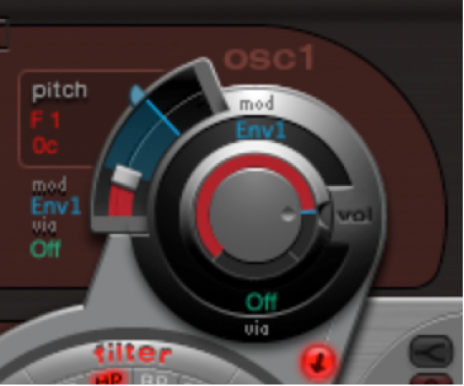 Figure. Pitch modulation adjustment.