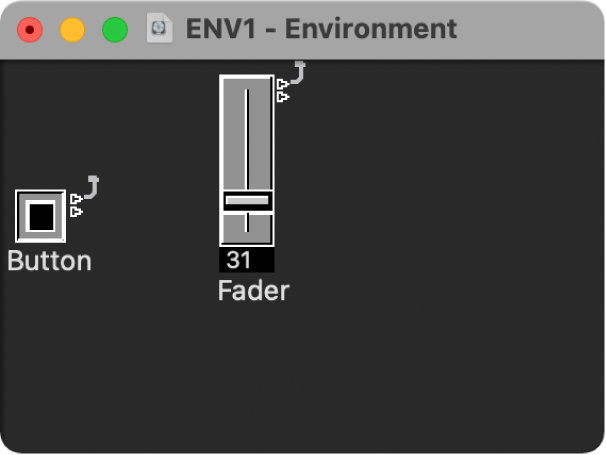 Figure. Showing a frameless floating Environment window.