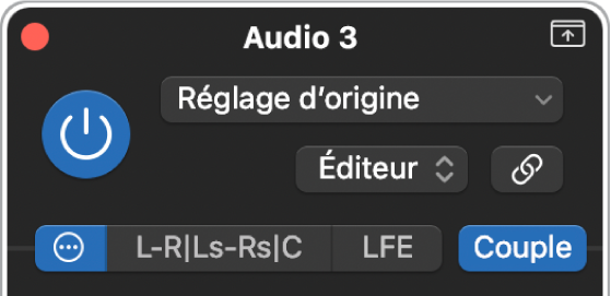 Figure. En-tête avancé d’un module d’effet multicanal.