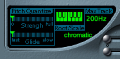 Figure. Paramètres Pitch de l’oscillateur de suivi.