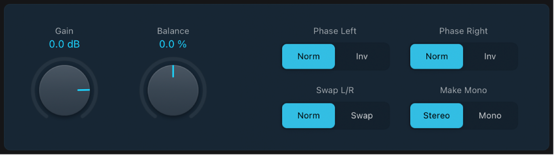 Figure. Gain plug-in window.