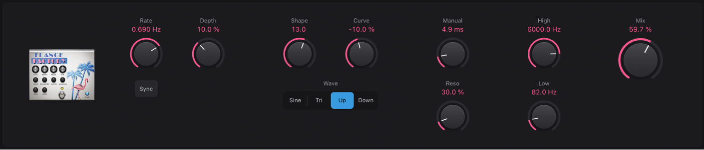 Figure. Flange Factory stompbox window.