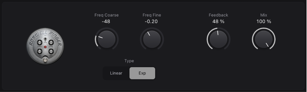 Figure. Roswell Ringer stompbox window.