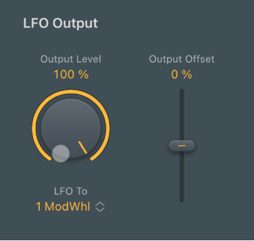 Figure. Modulator LFO Output parameters.