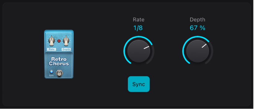 Figure. Retro Chorus stompbox window.