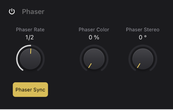 Figure. Vintage Electric Piano Phaser parameters.