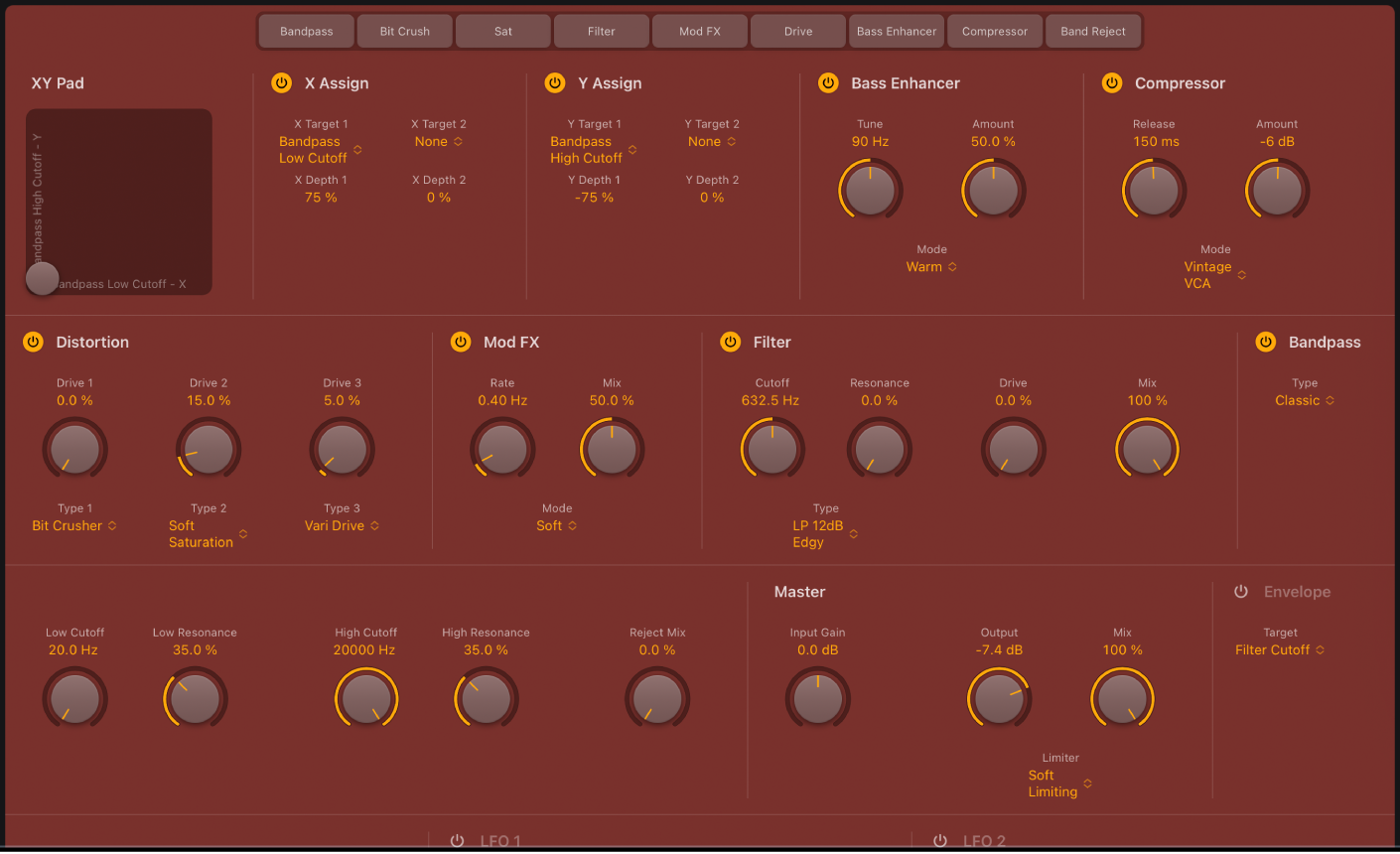 Figure. Full Phat FX window.