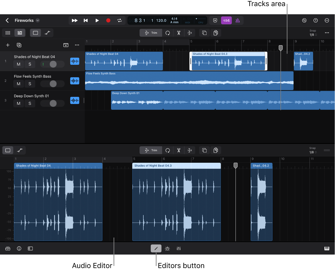 Figure. Audio Editor.