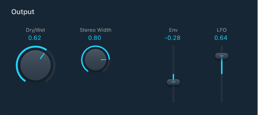 Figure. Ringshifter Output controls.