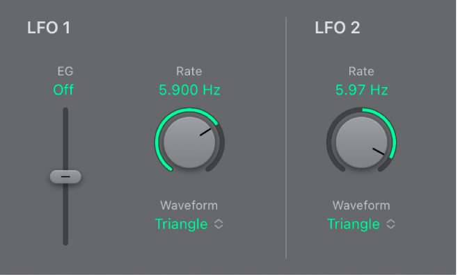 Figure. LFO parameters.