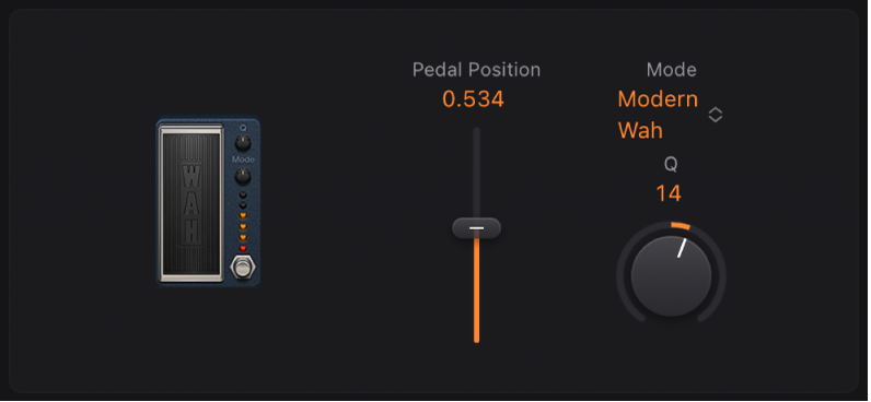 Figure. Fenêtre stompbox Modern Wah.