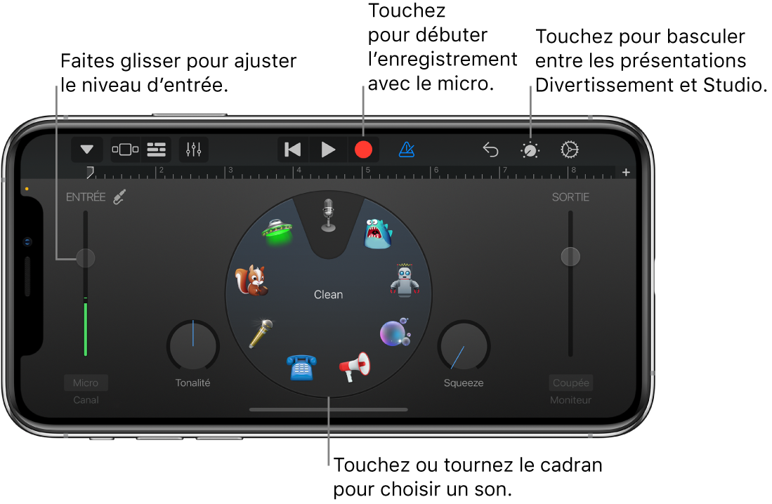 Instrument tactile Audio Recorder