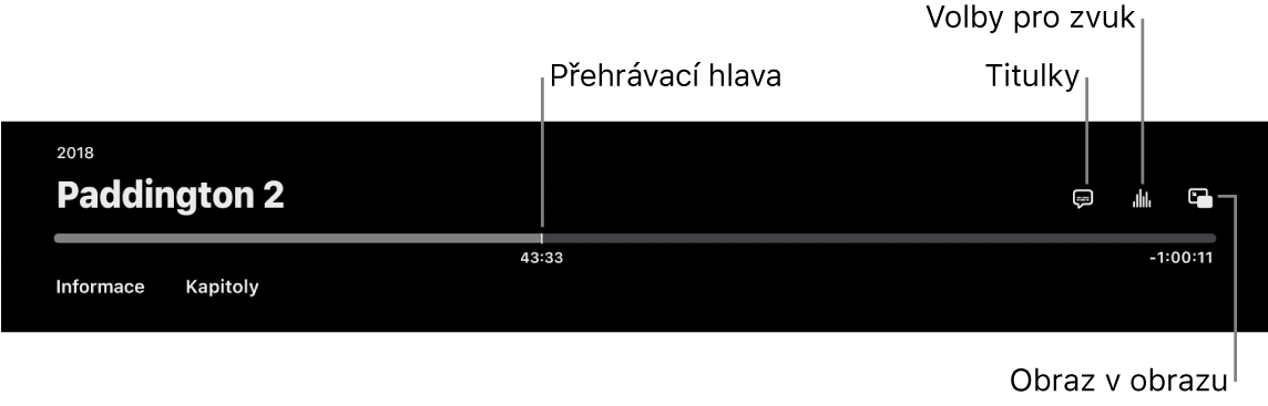 Ovládací prvky přehrávání