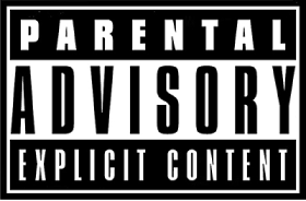 Parental Advisory-etiketten.