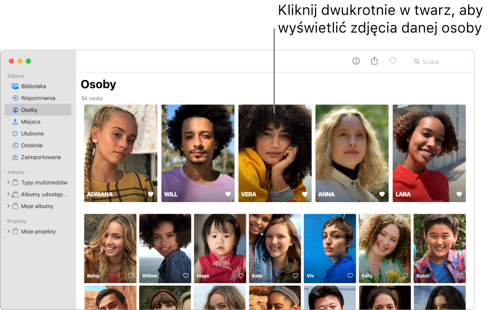twarze w albumie Osoby.