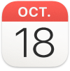 l’icône de l’app Calendrier