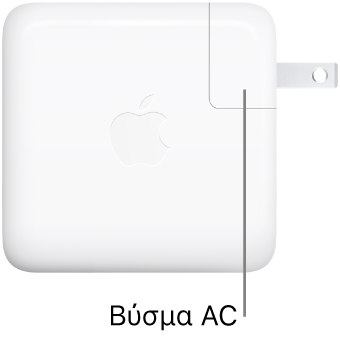 Το τροφοδοτικό USB-C 67 W.