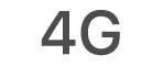 The 4G status icon.