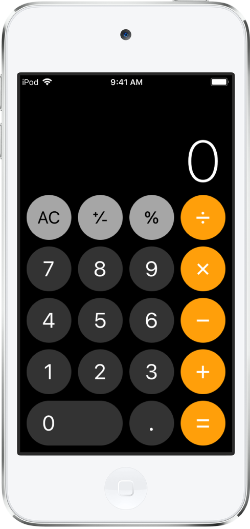 La calculette standard avec des fonctions arithmétiques de base.