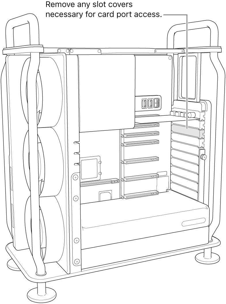 Removing a slot cover.