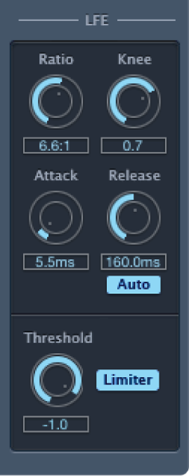 Die LFE-Steuerungen von Surround Compressor