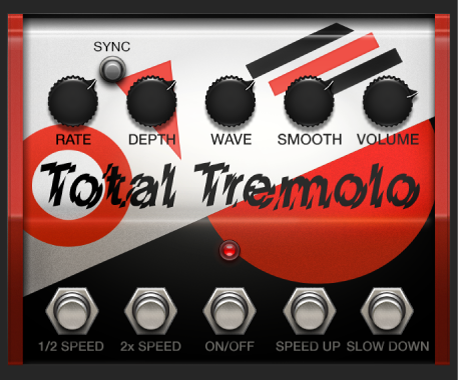 Abbildung. Das Effektpedalfenster „Total Tremolo“