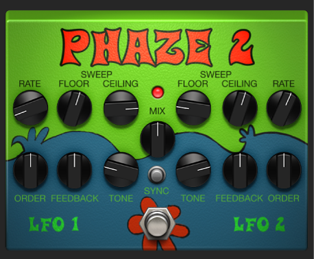 Figure. Phaze 2 stompbox window.