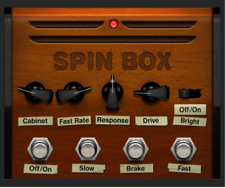 Figure. Fenêtre stompbox Spin Box.