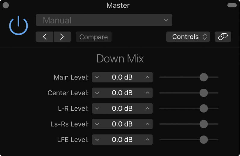 Figure. Fenêtre du module Down Mixer.