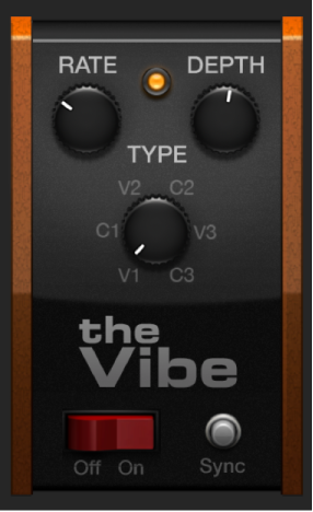 Figure. Fenêtre stompbox The Vibe.