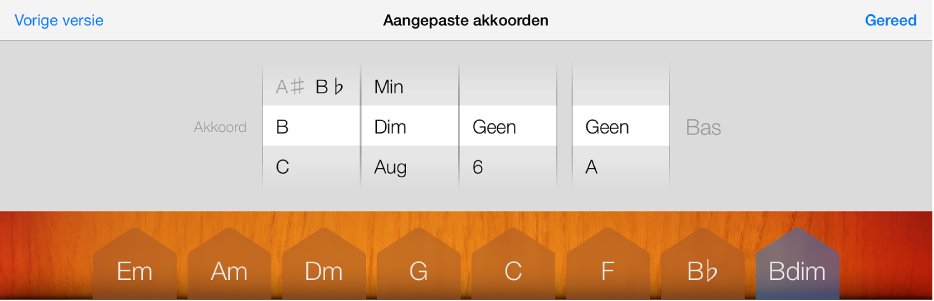 Afbeelding. Akkoord- en baswieltjes.