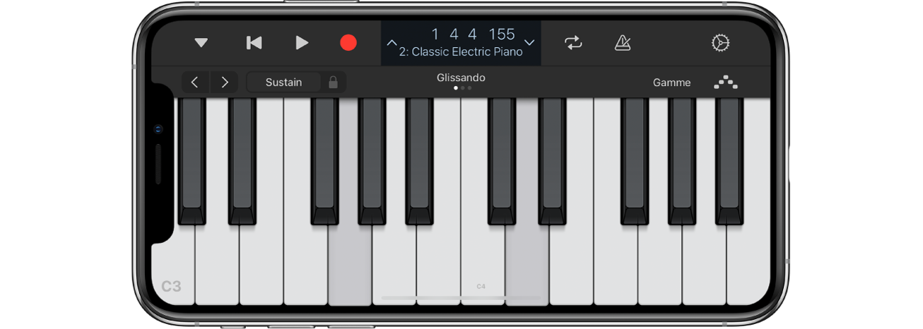 Logic Remote avec projet en cours de lecture.