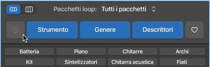 Pulsante Inizializza nel Browser loop.