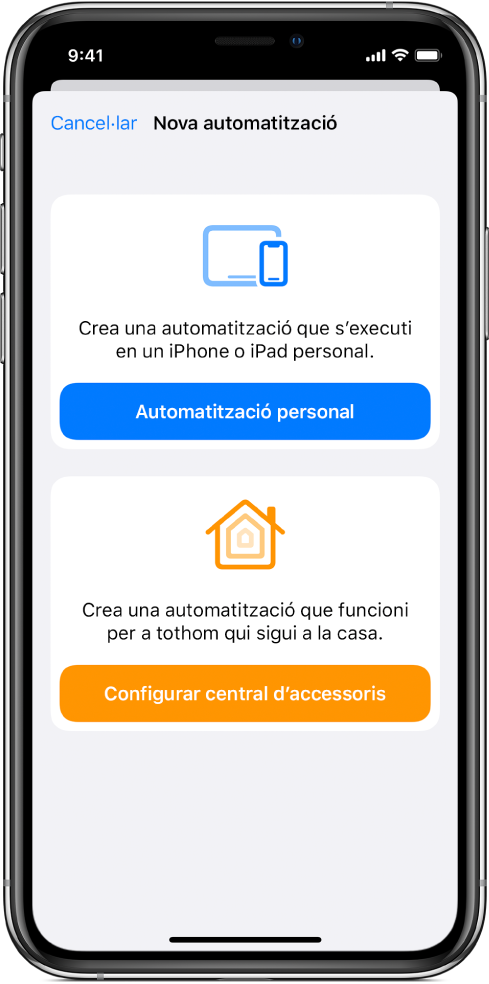 Automatització nova quan l’automatització ja existeix a l’app Dreceres.