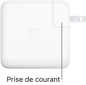 Adaptateur secteur USB-C 67 W et 96 W.