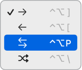 Step Sequencer Playback Mode menu.